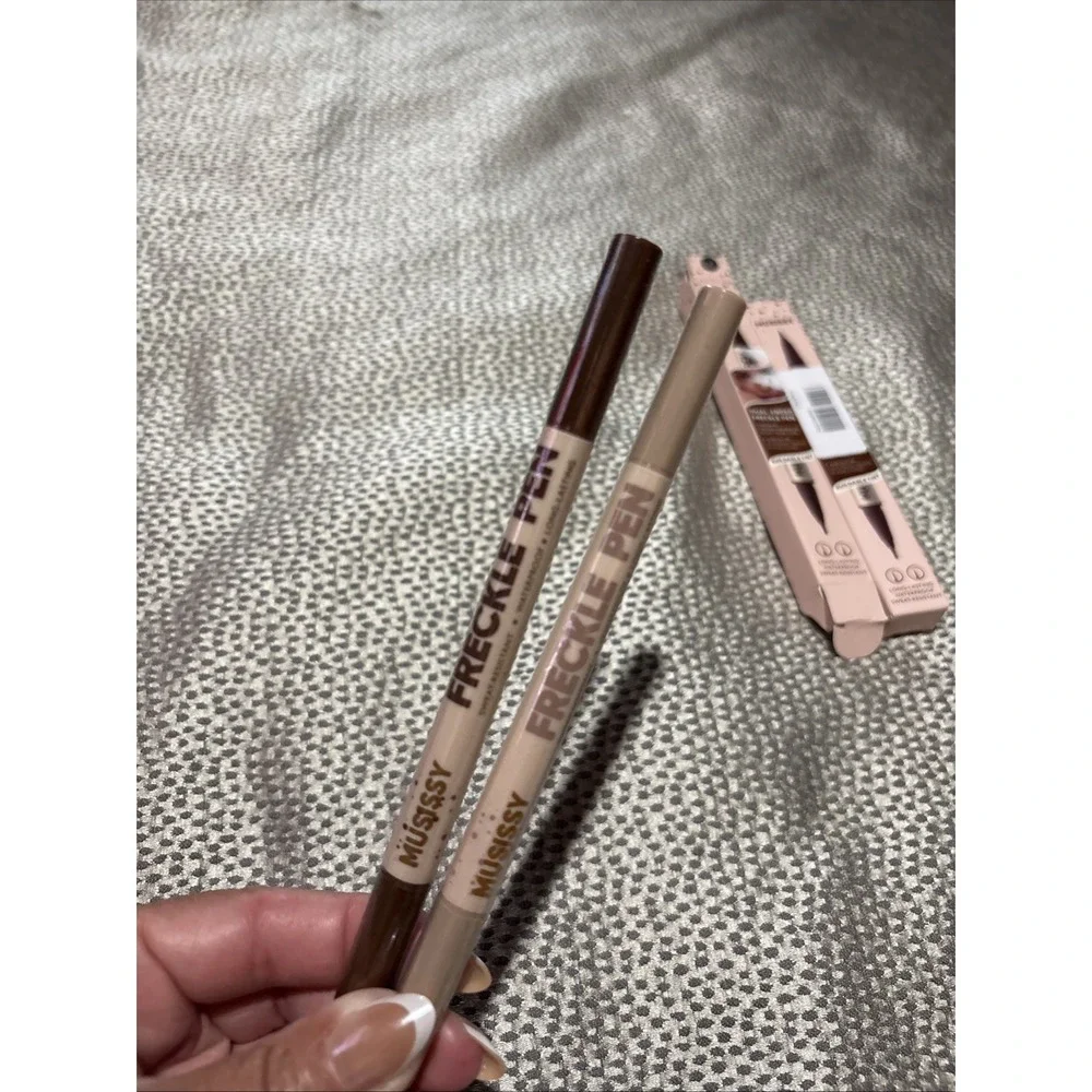 2 MUSISSY Freckle Pen Waterproof Long Lasting Brown Light Brown Taupe